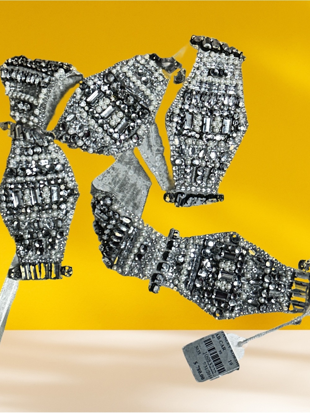 Anne Barge ~ Small ~ Embellished Swarovski Crystals/ Rhinestones Pearl Belt ~New
